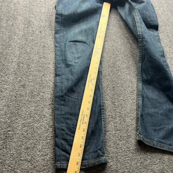 Levi's 511 Slim Fit Jeans Mens 30x32 Blue Fits 32x30 Dark Wash Stretch Denim - Picture 4 of 16